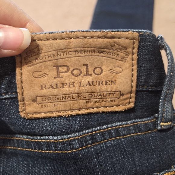 Polo Ralph Lauren Varick Slim Straight Mens Jeans Size 35/30 Medium Wash - Picture 8 of 12